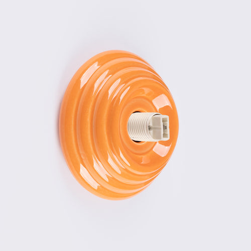 Sollux Lighting Wandlamp ZORI oranje IP44 - 12x16x12cm