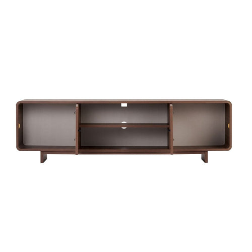 Calicosy - Tv-meubel CELENA - Donker hout 180x34x52 cm