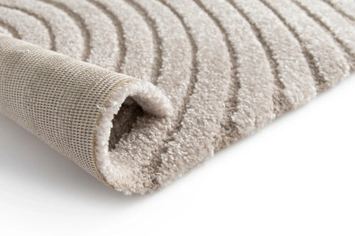 AFK Living vloerkleed Groove - reliëfeffect - beige - 80 x 150 cm