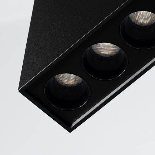 Sollux Lighting Plafondlamp SOLE zwart LED - 13,7x3,5x8,3cm