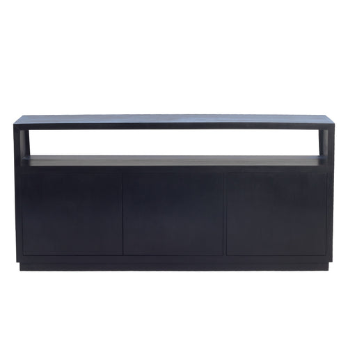 Giga Meubel Dressoir Luxurious - Zwart Mangohout - 180x40x85cm - vtwonen shop