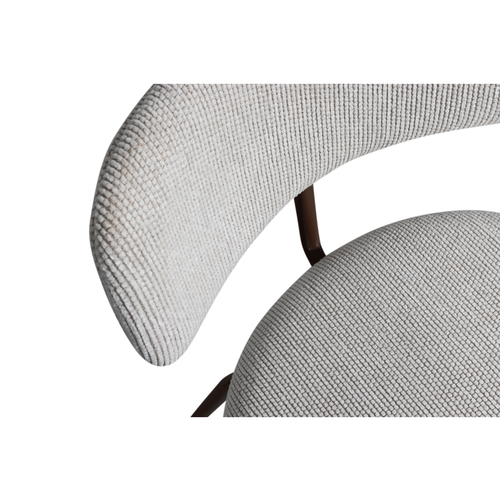 WOOOD eetkamerstoelen Travis - Polyester - Off White - Set van 2 - vtwonen shop