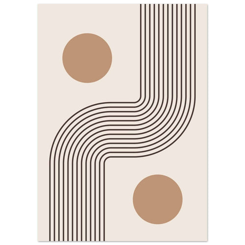 Artfulprints  Boho – Soft symmetry   poster 50x70 cm - vtwonen shop