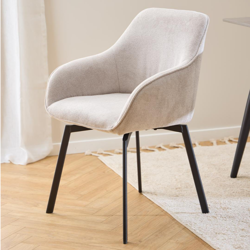 Rebellenclub Eetkamerstoel Morrey - Set Van 2 - Beige