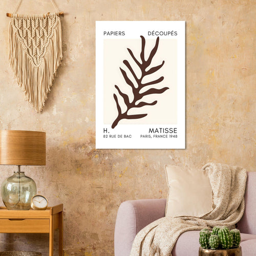 Artfulprints  Matisse – Ocean flora brown   poster 70x100 cm