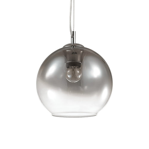 Ideal Lux NEMO 20 cm koepelvormige hanglamp met chromen kap, 1x E27 fitting