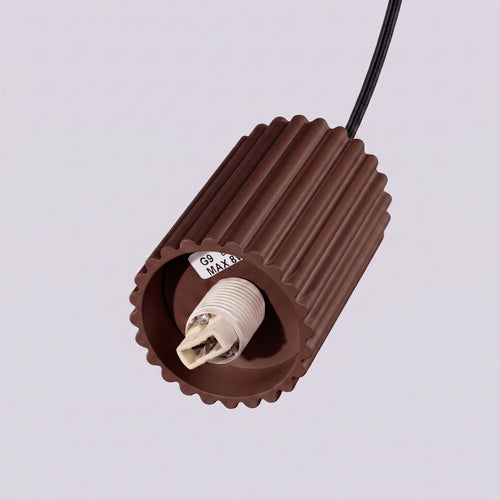 Sollux Lighting Hanglamp HALO 1 bruin - 12x12x120cm