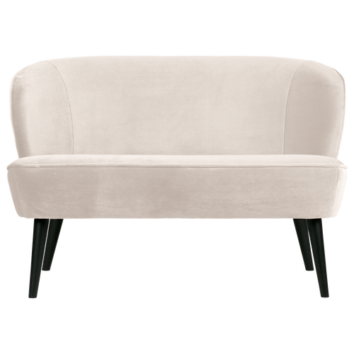 WOOOD bankje Sara - Velvet - Off White - 73x110x72