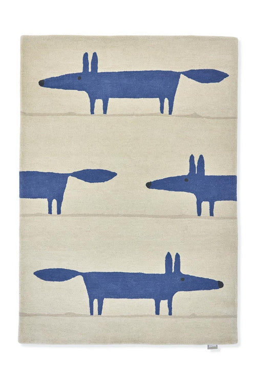 Vloerkleed Scion Mr Fox Pebble Denim 025328 90x150 cm - vtwonen shop