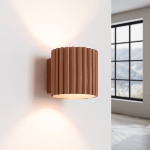 Sollux Lighting Wandlamp AURA mokka G9 - 10x12x10cm