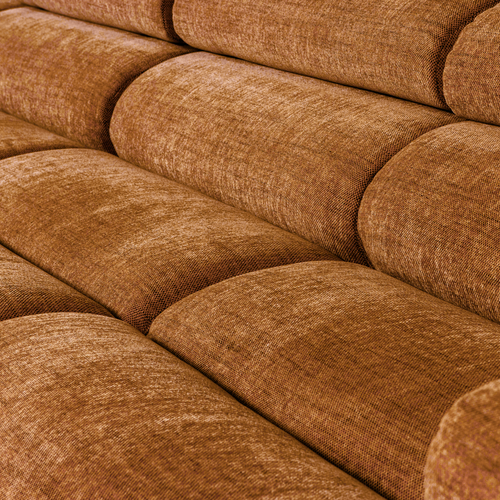 WOOOD chaise longue bank links Novi - Polyester - Oranje Melange - vtwonen shop