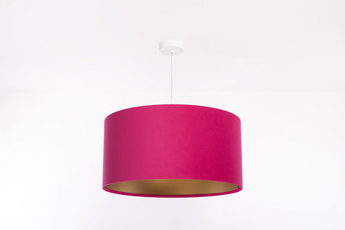 bpskoncept hanglamp Melora - velours & felroze - Ø40 cm