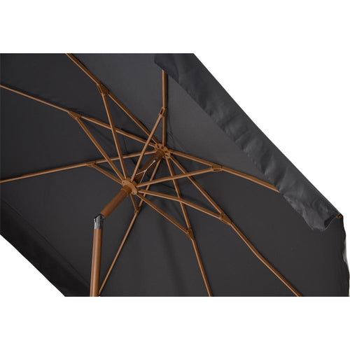 Lesli Living push-up parasol Libra - grijs - Ø300cm