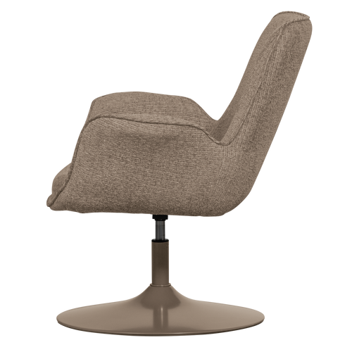 WOOOD verstelbare fauteuil Marten - Polyester - Zand - 91x79x76