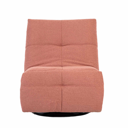 StarFurn Fauteuil Lazy - Roze Stof - Draaibaar & Relaxfunctie - vtwonen shop
