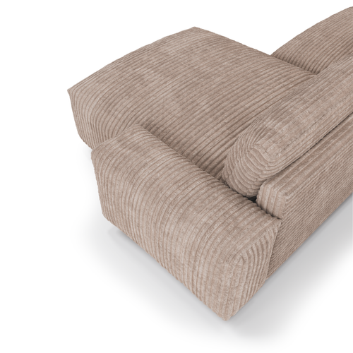 Sia Home - Rechthoekige hoekbank BLISS - xxl-corduroy mol 220cm