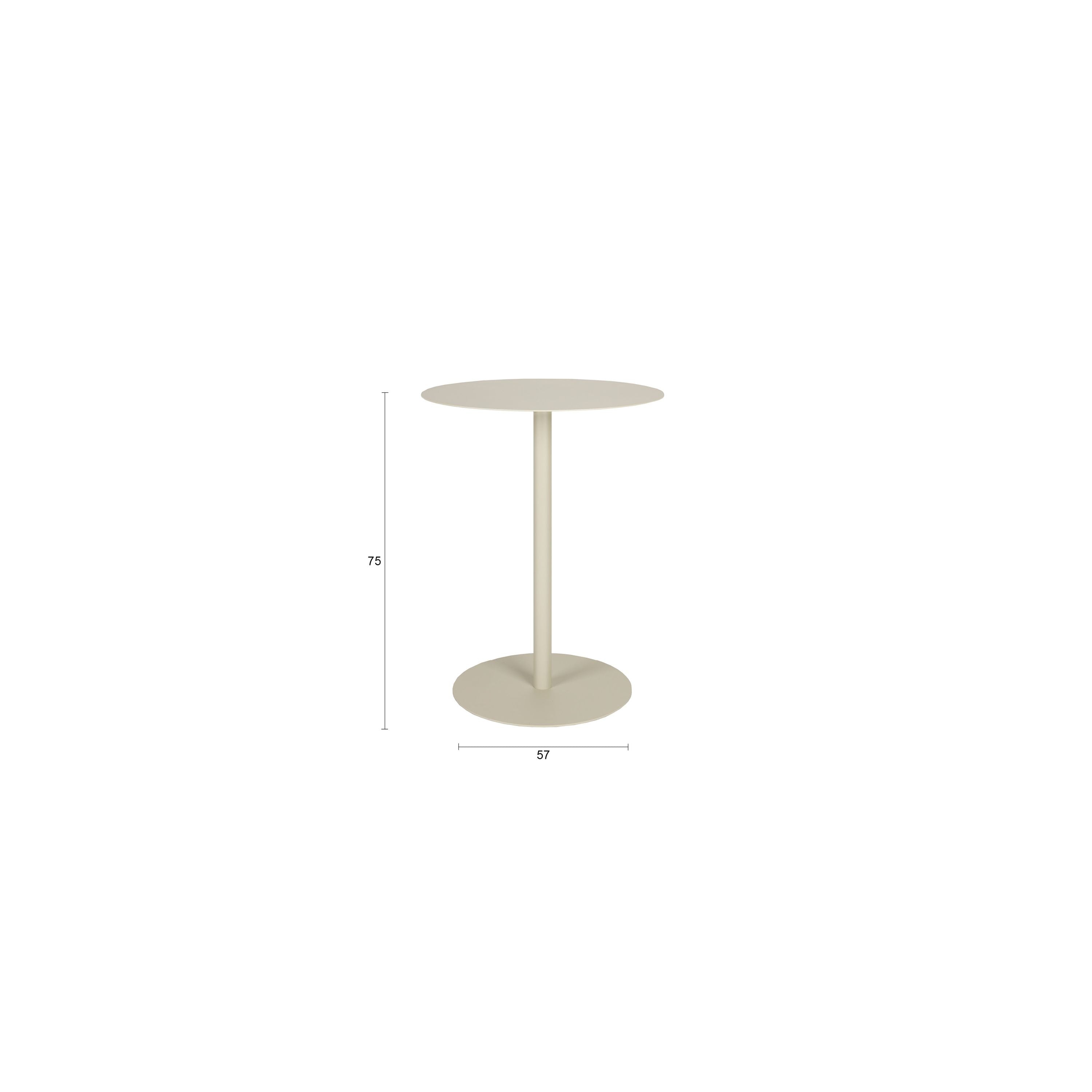 Tectake Aluminium Bistrotafel 60 Cm - Grijs Tectake Aluminium Bistrotafel 60 Cm - Grijs