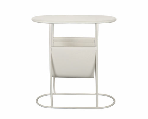 Brix bijzettafel Luna - wit - 24x53.5x57.5