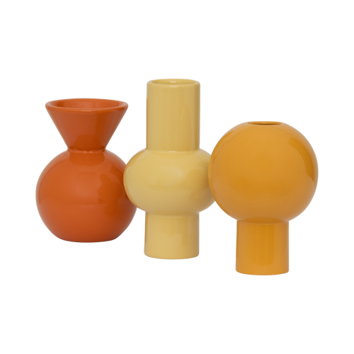 Urban Nature Culture Mini vaas Lilian, set van 3 - Ø 5.5 * 10  cm