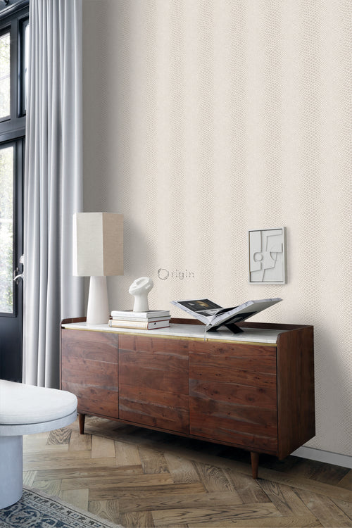 Origin Wallcoverings behang slangenprint beige - 53 cm x 10,05 m - 347339 - vtwonen shop