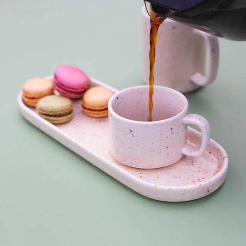 Ona - Serveerschaal 28,5x10cm beige Fika - Set van 4
