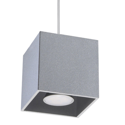 Sollux Lighting Hanglamp QUAD 1 grijs - 10x10x110cm