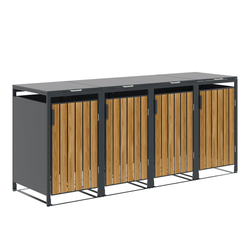 Garden Impressions BinPort containerbox 4 containers antraciet teak look