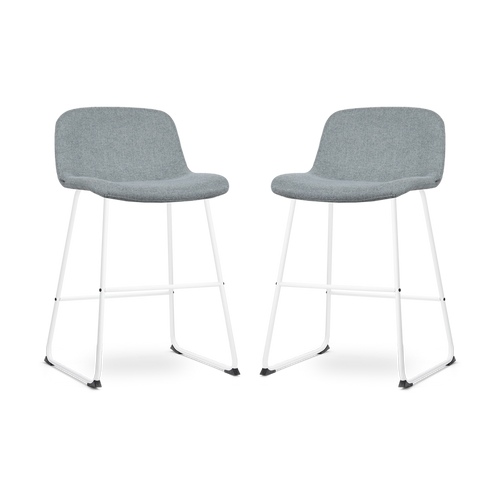 Nolon Nino-Mats Barkrukken Set van 2 - Zacht groen - Wit - 65 cm - vtwonen shop