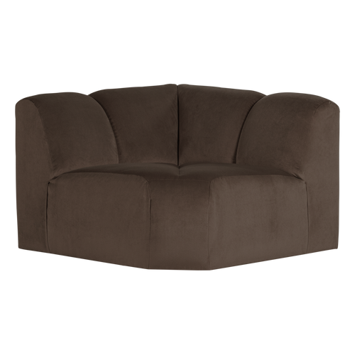 WOOOD hoekelement recht Mojo - Velvet - Bruin - 74x105x105