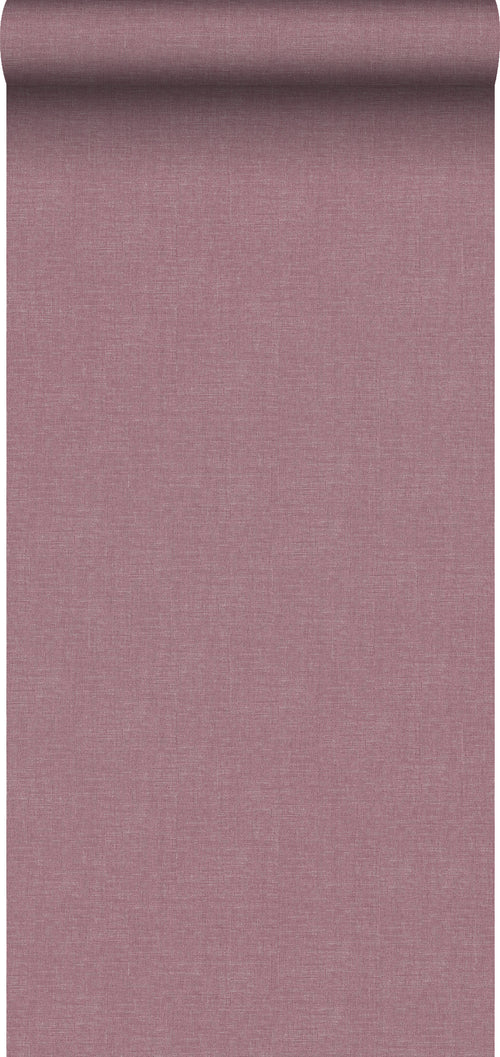Sanders & Sanders behang linnenstructuur bordeaux rood - 53 cm x 10 m - 640425