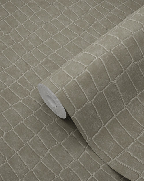 ESTAhome behang krokodillenhuid beige - 53 cm x 10.05 m - 139185