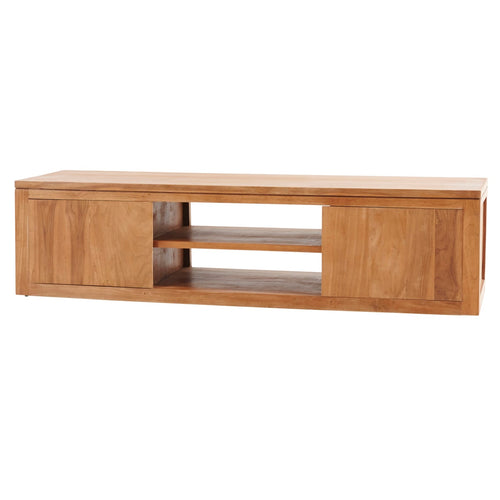 Tikamoon Basil - Massief teakhouten tv-meubel 140 cm - Naturel