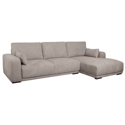 Furnhouse chaise longue bank rechts California - Beige - Stof - 105x305x85
