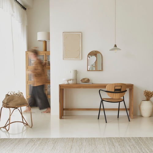 Tikamoon Bureau van massief teak - Naturel