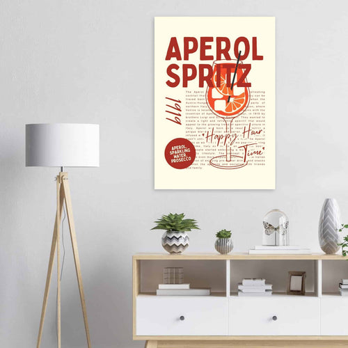 Artfulprints  Aperol Spritz - Happy hour   poster 50x70 cm - vtwonen shop