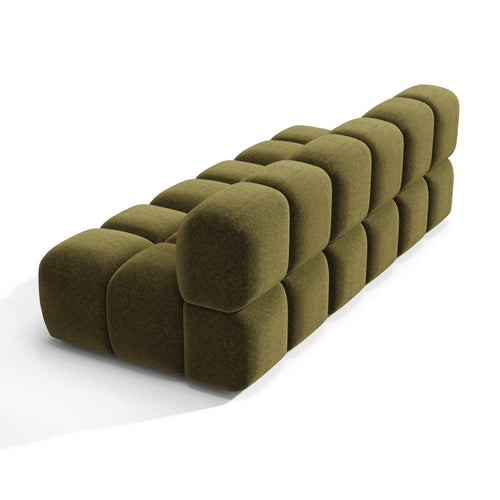Premium Interiors - Modulaire bank MOSS - fluweel met structuur  234cm