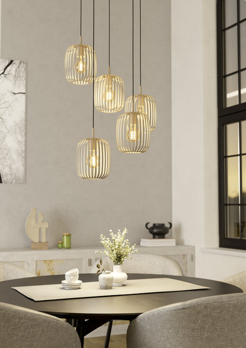 EGLO hanglamp Romazzina - e27 - ø 50 cm - zandkleur - vtwonen shop