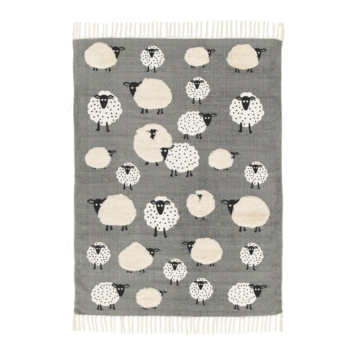 AFK Living vloerkleed Klein Schaapje - voor kinderen - Katoen - 120 x 170 cm