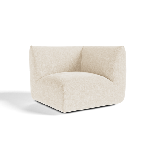 Sia Home - Omkeerbare hoekmodule NOOMA - chenillefluweel crème 97cm