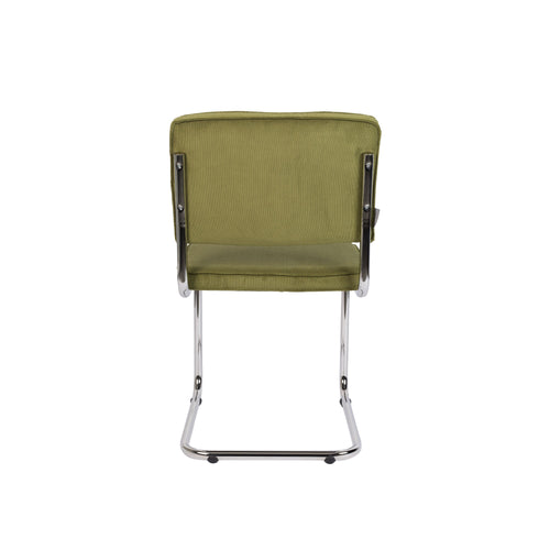 Zuiver Ridge Rib Eetkamerstoelen Groen - Set van 2 - vtwonen shop