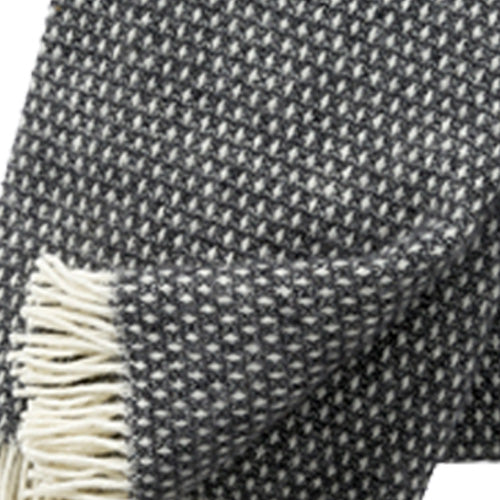 Klippan 100% wollen deken - Knut - donkergrijs - 130x200cm