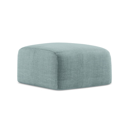 LaMiaSofa Poef Savona - textuurstof - jeans - 65x65x40
