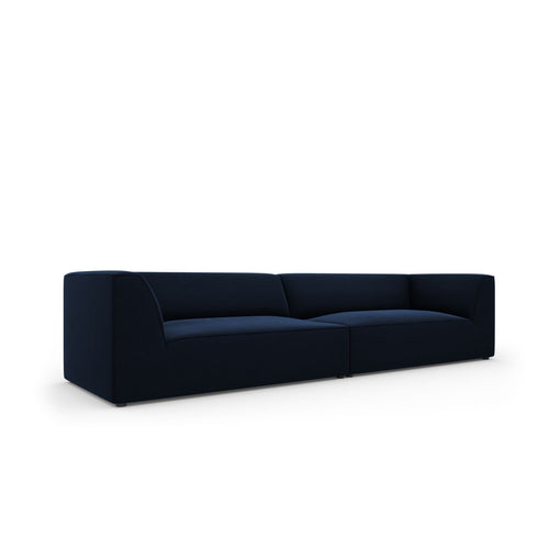 Cosmopolitan Design - Bank Siena 4-zits, flueel koningsblauw - 93x302x69cm