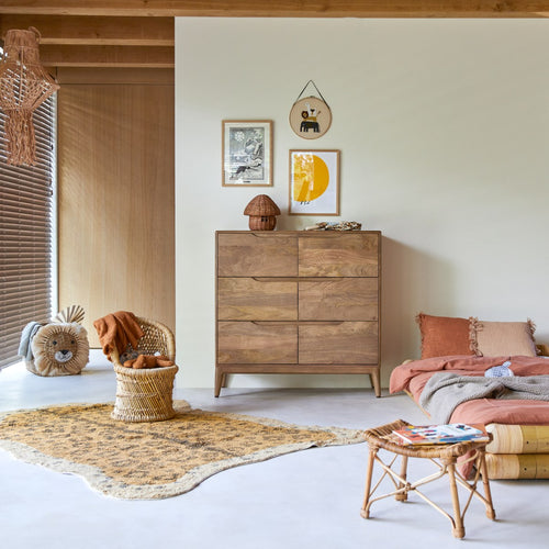 Tikamoon Kindercommode van massief mangohout - Bruin - vtwonen shop