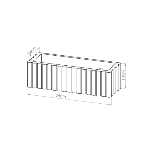 Sollux Lighting Wandlamp keramiek RIGATA - 34x12x10cm