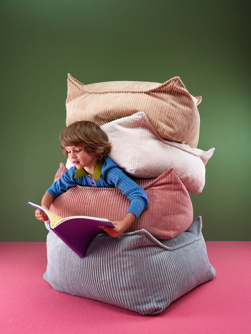 Wigiwama Vierkante Poef - Wit - vtwonen shop