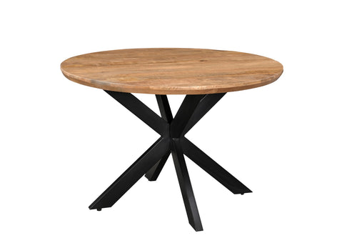 Livingfurn eetkamertafel Jesper Round - 120cm - mangohout