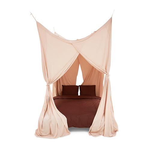 HKLIVING bedhemel – sunset – roze