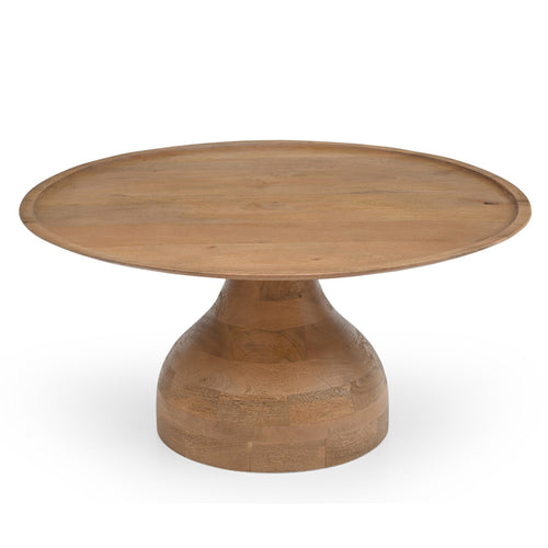 Giga Meubel Salontafel Joji - Rond - Mangohout - 80cm - vtwonen shop