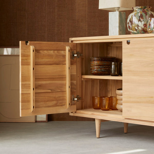 Tikamoon Massief teakhouten buffet 145 cm - Naturel